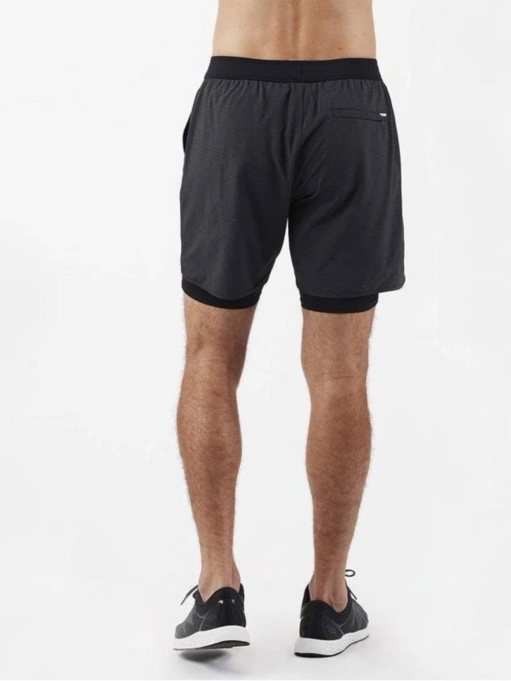 Vuori Stockton Lined Shorts in Black, Men’s size Large